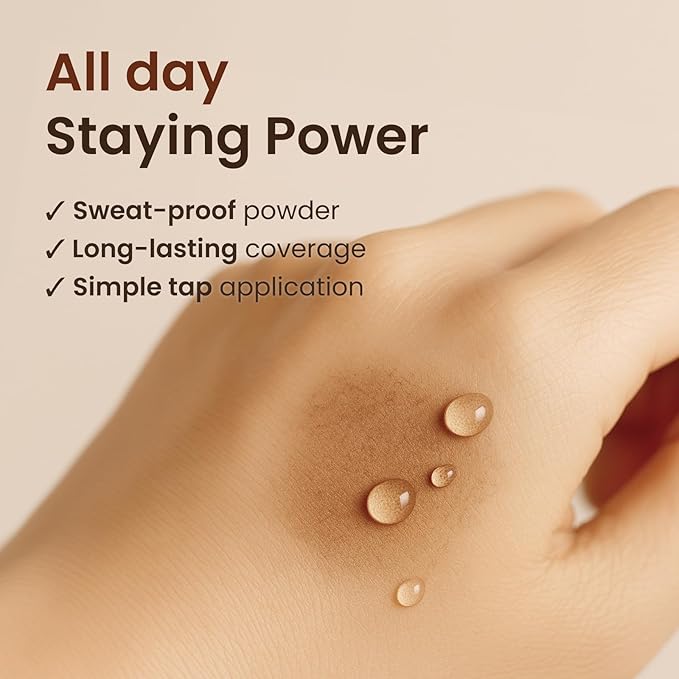 The Face Shop Quick Hair Puff - Natural Brown - Root Touch Up Hair Color, Hairline Powder Conceals Hair Loss, Hair Topper for Women & Men - Hair Fibers for Thinning Hair, Root Cover Up, Gray Concealer