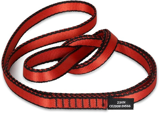 18MM Nylon Climbing Sling Runner 23KN CE2008/EN566 Strong Webbing Straps for Rock Climbing,Mountaineering, Rappelling, Swing, Yoga Hammock etc