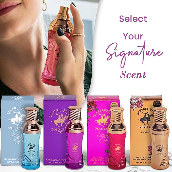 Beverly Hills Polo Club SEXY FOR HER - Perfume for Women with Notes of Citrus, Jasmine and Rose - Fresh & Floral Fragrance Scent - Eau De Parfum Spray 3.40fl.oz / 100ml (Packaging May Vary)