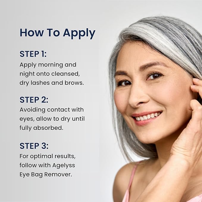 Agelyss Lash & Brow Enhancer - Longer, Stronger & Thicker Lash and Brows - 1 Bottle