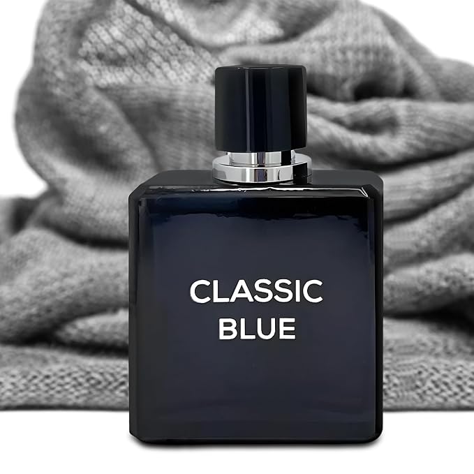 AFLUXE Men's Cologne Classic Blue- Eau De Toilette Spray Perfume Fresh Scent 3.4 Fl Oz Daily Used