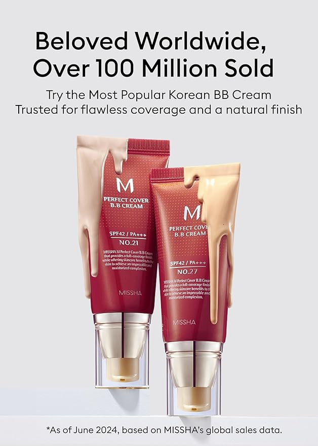 MISSHA M Perfect Cover BB Cream No.25 & Glow Skin Balm Bundle