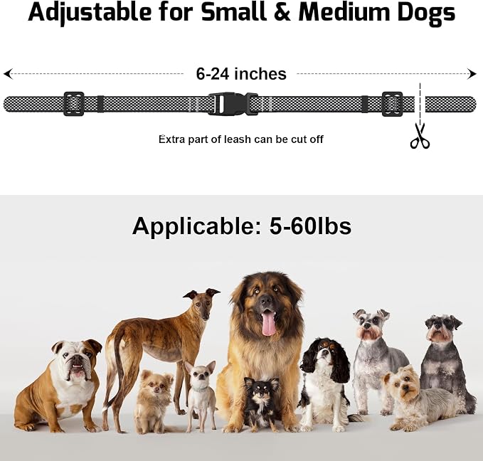 Dog Bark Collar Replacement Strap 1pc, Adjustable Nylon Collar