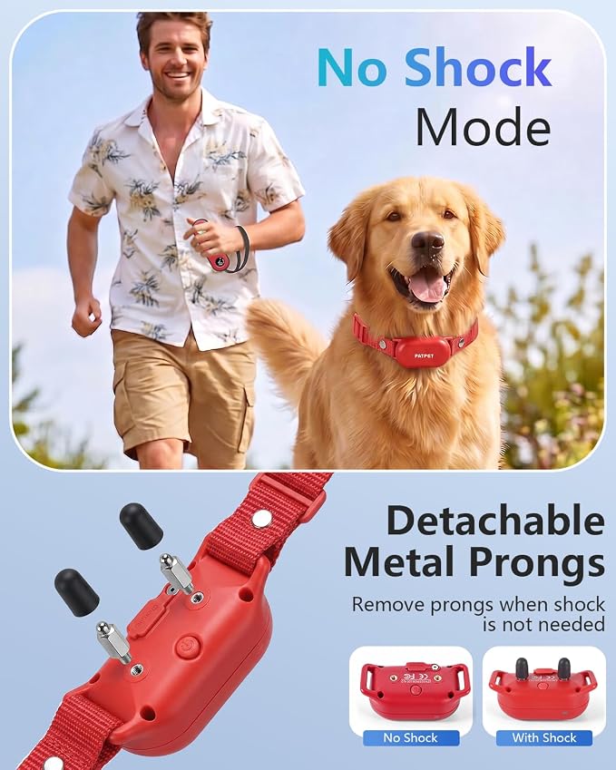 PATPET Dog Shock Collar with Remote Control - 4000FT Safe Training Collar