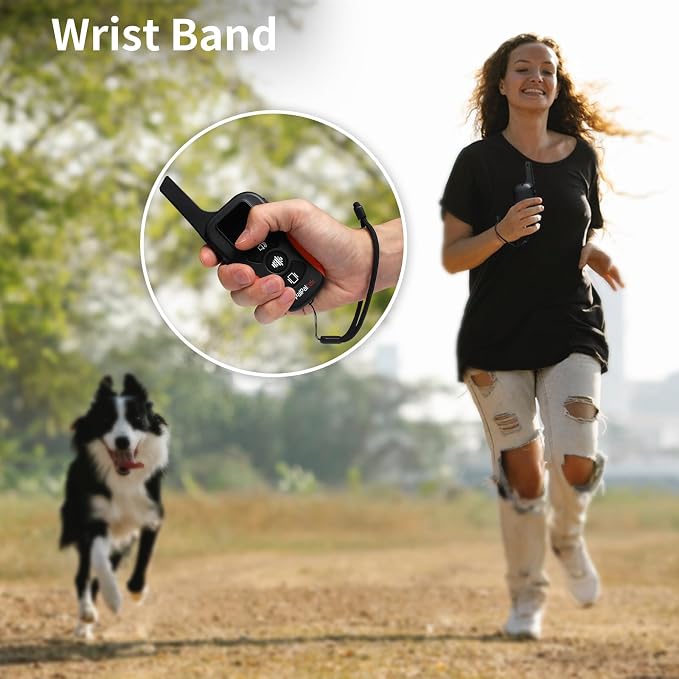 Dog Vibration Collar with Controller for 2 Dogs No Shock, 9 Types of Beeps and Vibrations, 3300ft Range & Upgraded Waterproof Training Collar for Dogs 5-120lbs - No Prongs