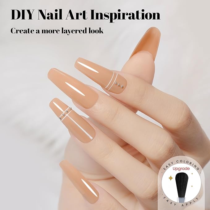 YTD Likomey Maltose Brown Gel Nail Polish,15ml Salon Home DIY Manicure and Pedicure Fall Winter UV Color Varnish,CS469