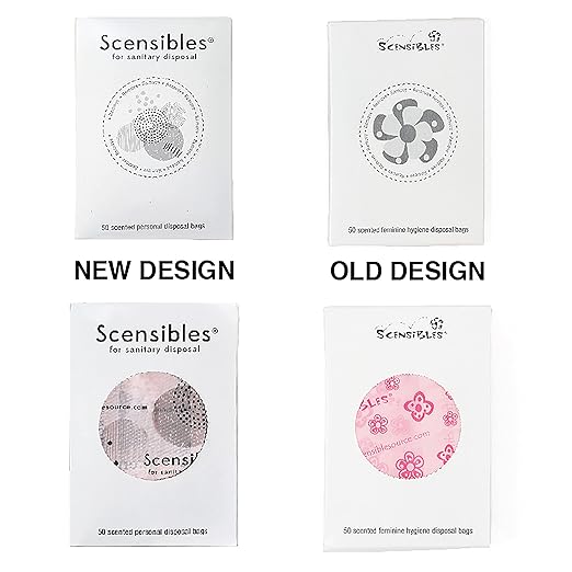 Hospeco Scensibles Personal Disposal Bags, Pink, 1200 Bags (HOSSBX50)