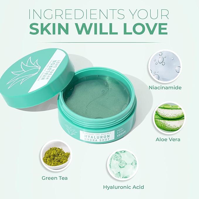 Victoria Beauty Hyaluronic Eye Pads Against Dark Circles with Niacinamide and Aloe Vera