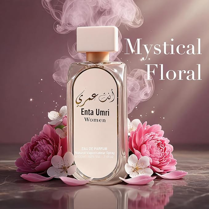 A CENTER Enter Umri Perfume for Women with Grapefruit,Peach, Cedarwood,Musk,&Amber Scent Long Lasting Fragrance Eau de Parfum 3.4 FL OZ