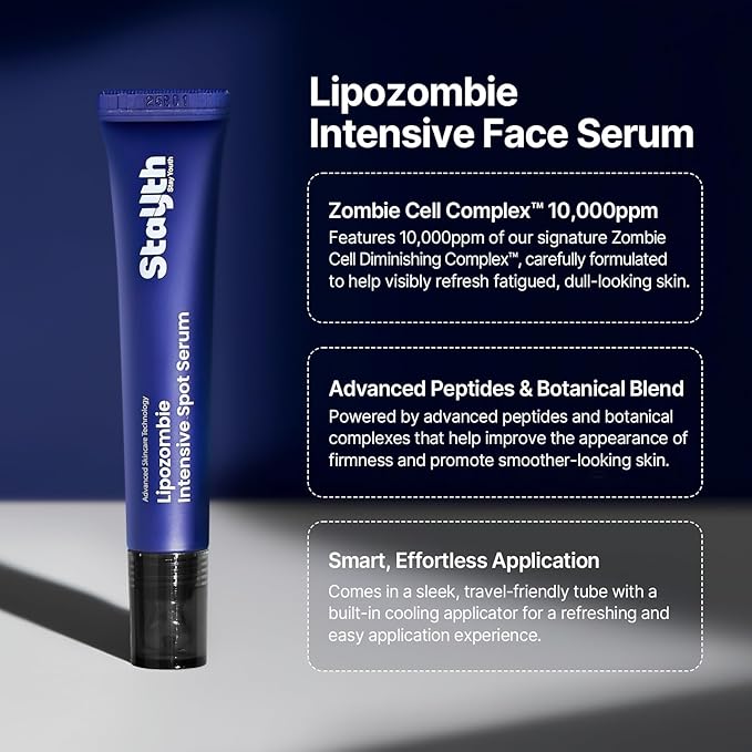 Zombie Line Reset Serum, Targeted Spot Serum with Peptides & Liposome, Korean Precision Smoothing Serum for Fine Lines & Texture, 15ml