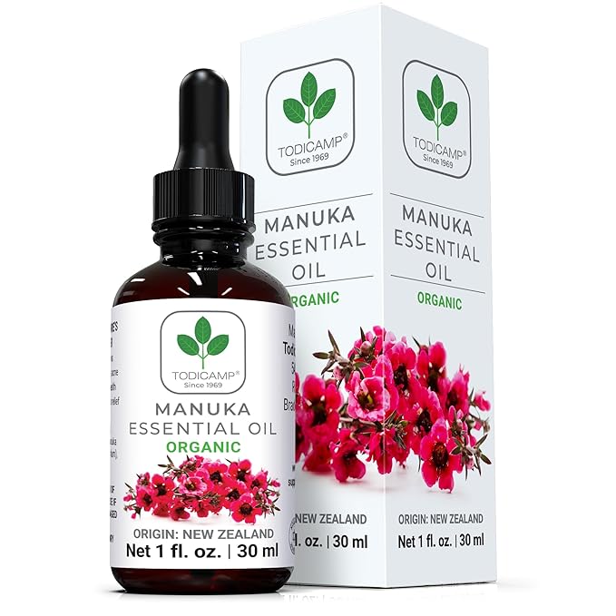 100% Pure Manuka Oil from New Zealand | Therapeutic-Grade Essential Oil for Wound Care, Skin Soothing, Nail & Scalp Health | Undiluted, Cold-Pressed Manuka for Face, Hair & Body