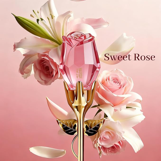 A CENTER Valentine Pink Rose 2-Piece Fragrance for Women 1.7 Fl Oz Each | Long Lasting Oriental Floral Perfume | Elegant Size Eau de Parfum Duo | Cologne Gift Daily Use