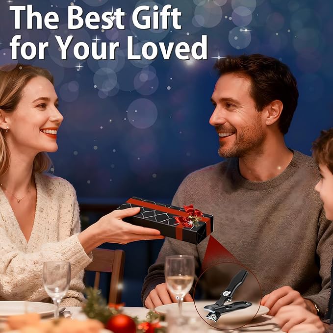 Stocking Stuffers Gifts for Men Adults Seniors, Nail Clippers with Catcher, Christmas Gifts for Men Dad Boyfriend Teens Him, Heavy Duty Clipper for Mens Women Seniors