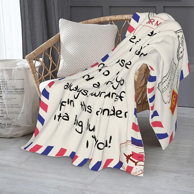 Gift for Dad from Daughter Son, Dear Dad Blanket for Father's Day, Throw Blankets Anniversary Birthday Super Soft Flannel Throw Blankets for Christmas Valentines Day for Bed Couch(50’’x60’’)