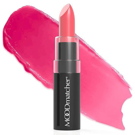 MOODmatcher LIVAURA Original Color Changing Lipstick – 12 Hours Long-Lasting, Moisturizing, Smudge-Proof, Glamorous Personalized Color, Premium Quality – Made in USA (Pink)