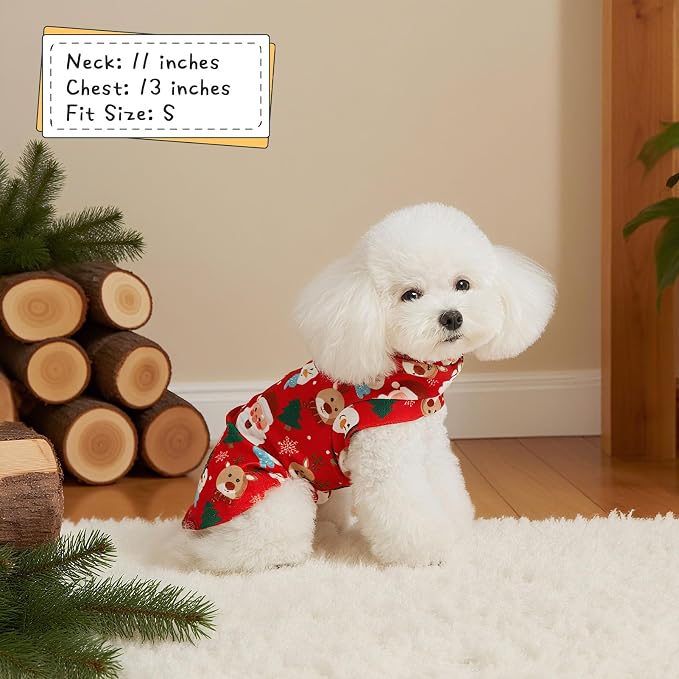 Christmas Cat Sweater Warm Fleece Pet Clothes for Cats Only | Soft Cat Vest Puppy Hoodie Coat, Fall Cold Winter Sweatshirt Pullover Clothing also for Small Dogs, Xmas L