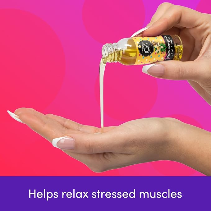 Lovehoney Oh Kissable Vanilla Massage Oil - Infused with Essential Oils - Fast Acting Body Massage Gel - Vegetarian Friendly Massage Gel for Couples - 1 fl. oz