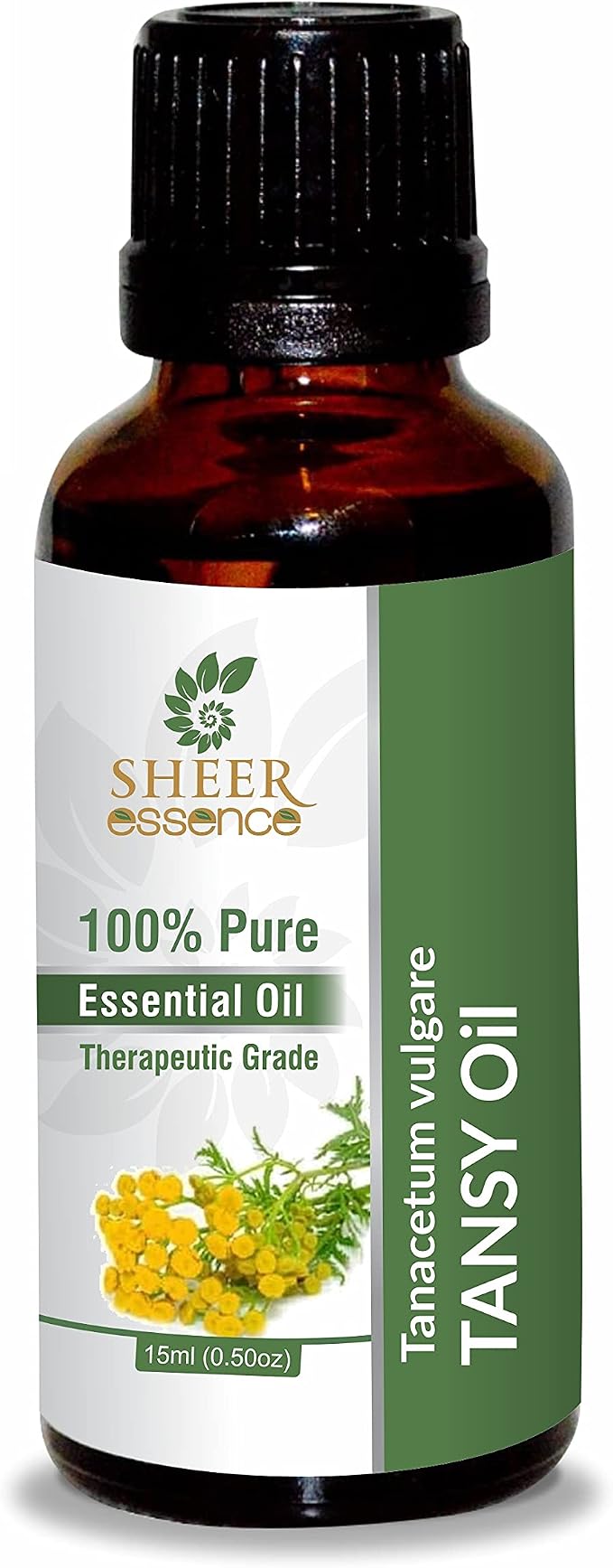 Tansy Oil (Tanacetum Vulgare) Essential Oil 100% Pure Natural Undiluted Uncut Therapeutic Grade Oil 0.16 Fl.OZ