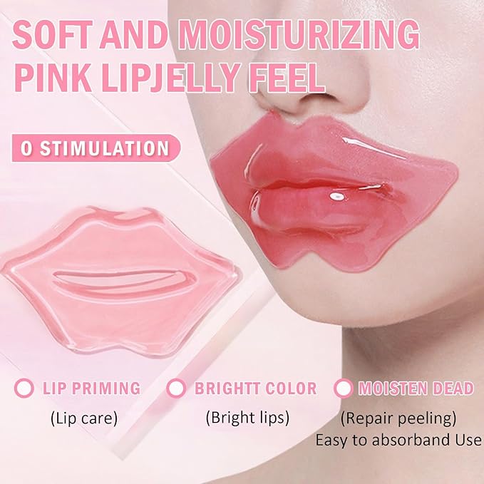 30 Pairs Lip Mask & Eye Mask, Under Eye Patches, Anti Wrinkle Patches for Lip, Reducing Dark Circles, Mothers Day Gifts, Hangover Kit, Teacher Appreciation Gifts, Bulk Gifts, Bachelorette Party Favors