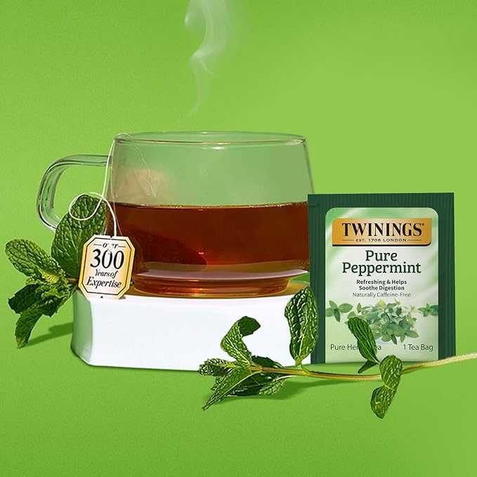 Twinings Assorted Herbal & Decaf Tea Bag Sampler (40 Count) 20 Flavour Boxed Variety Gift Set