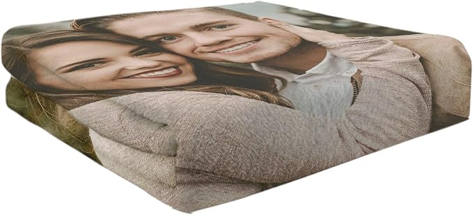 Ship Next Day Custom Blanket with Picture Customized Photo Blankets Customize Customizable Blanket Personalized Valentines Day Funny Gifts for Him Her Couple Girlfriend Boyfriend Mom Dad Wife Husband