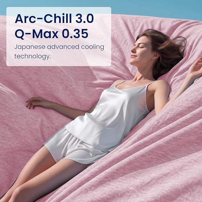 Cooling Blanket(60"x90"Twin Size)for Night Sweats Absorbs Heat to Keep Adults, Children Cool on Warm Nights, Q-Max 0.5 Cooling blankets for Hot Sleepers, Ultra-Cool Lightweight Blanket for Bed | Absorbs Heat Cold Summer Blanket for Night Sweats & Menop...