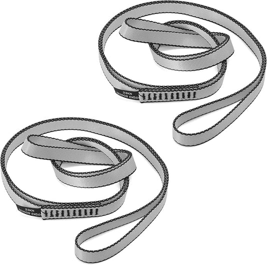 18MM Nylon Climbing Sling Runner 23KN CE2008/EN566 Strong Webbing Straps for Rock Climbing,Mountaineering, Rappelling, Swing, Yoga Hammock etc
