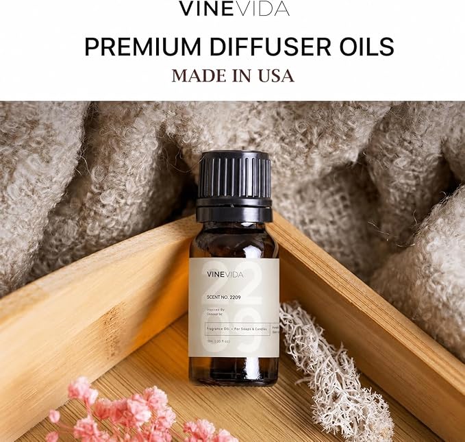 VINEVIDA Floral Diffuser Oil Collection [Set of 8] - Scented Oil | Aromatherapy Diffuser Oils | Made in USA