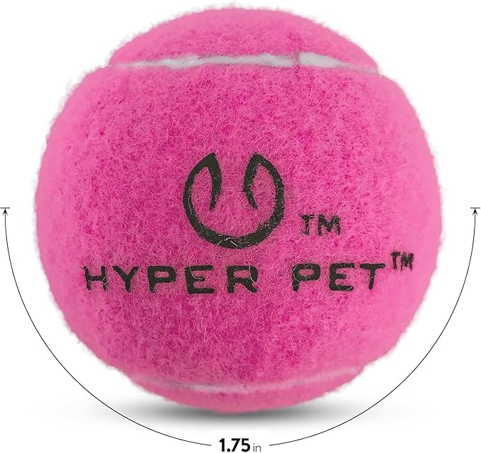 Hyper Pet Mini Extra Small Tennis Balls for Dogs, 1.75 Inch, 8 Pack, Pink