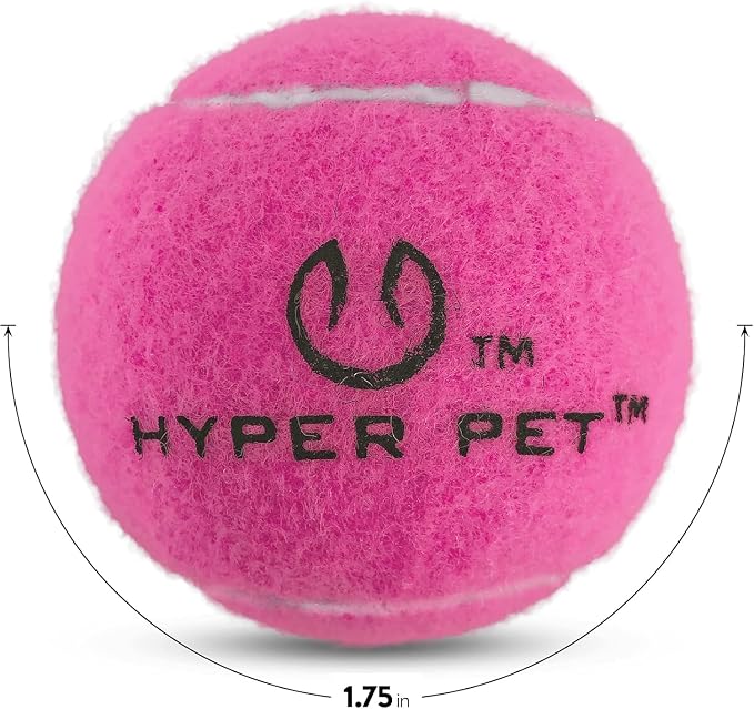 Hyper Pet Mini Extra Small Tennis Balls for Dogs, 1.75 Inch, 4 Pack, Pink