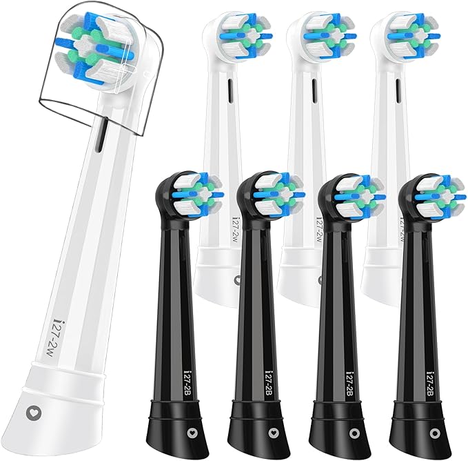 Toothbrush Heads Compatible with Oral B iO 3 4 5 6 7 8 9 10 Series Electric Toothbrush,Compatible with Oral B iO Replacement Heads, Medium Bristles Electric Toothbrush Heads for Effective Cleaning