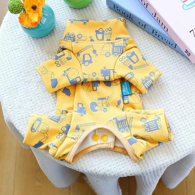 Dog Stylish Overalls Comfortable Puppy One Piece Outfits Summer Bib Overalls for Small Dogs Cute Pet Jumpsuit Onesie Chihuahua Yorkies Birthday Holiday Clothes Costume