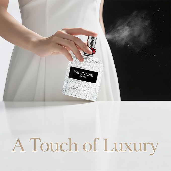 A CENTER Valiant Rouge Eau de Parfum for Women 3.4 Fl Oz Perfume | Long Lasting Bold Floral & Sophisticated Fragrance | Elegant Glass Spray Bottle | Cologne Gift Daily Use