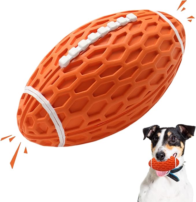 Dog Toy, Interactive Squeaky Dog Ball Toy for Aggressive Chewer