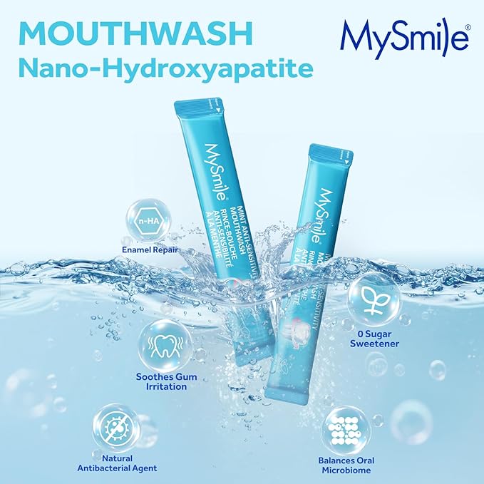 MySmile Nano Hydrxyapatite Toothpaste Fluoride Free with MySmile nHA Mouthwash