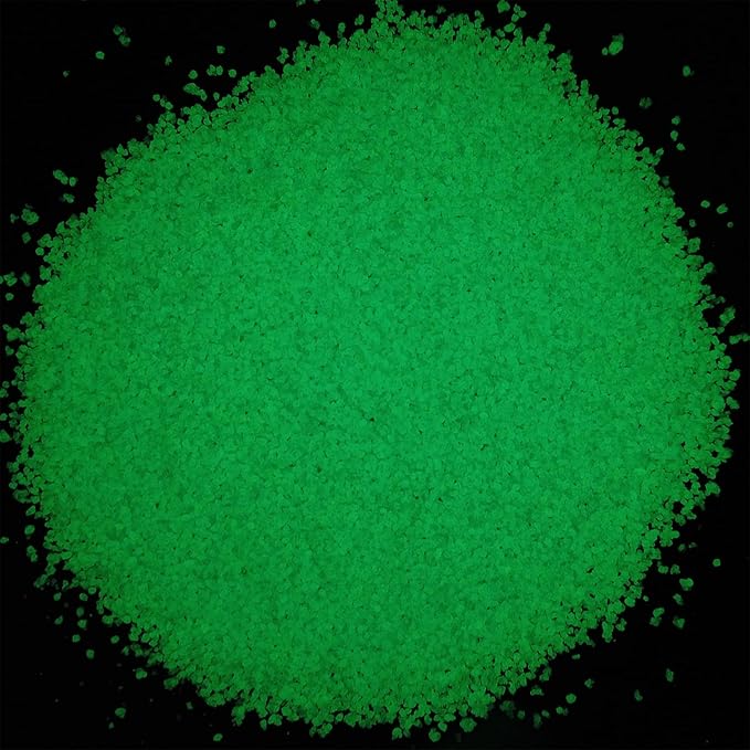 TWINKLING Glow in The Dark Crushed Glass, Broken Glass Glitter, Glow in The Dark Stones Gems Chips for DIY Resin Art Epoxy Crafts, Nail Art, Jewelry Making, Geode Painting, 0.85mm(100g) (Blue)