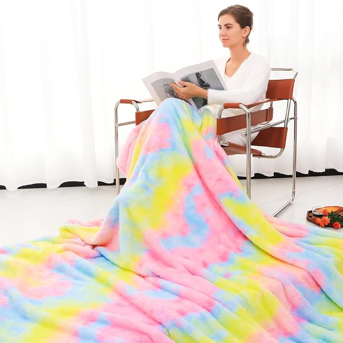 MUGD Lightweight Blanket Fleece Big Blanket Fuzzy Throw Blanket for Bed King Size