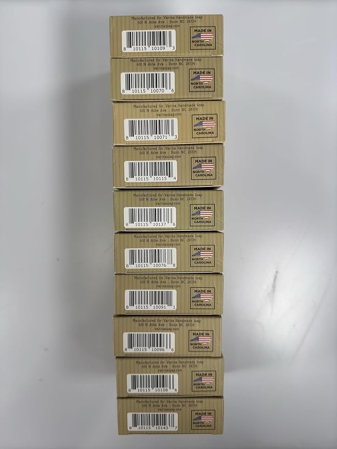 Natural Floral Variety Bar Soap - Gentle Cleansing for Sensitive Skin, Floral - 10 Pack