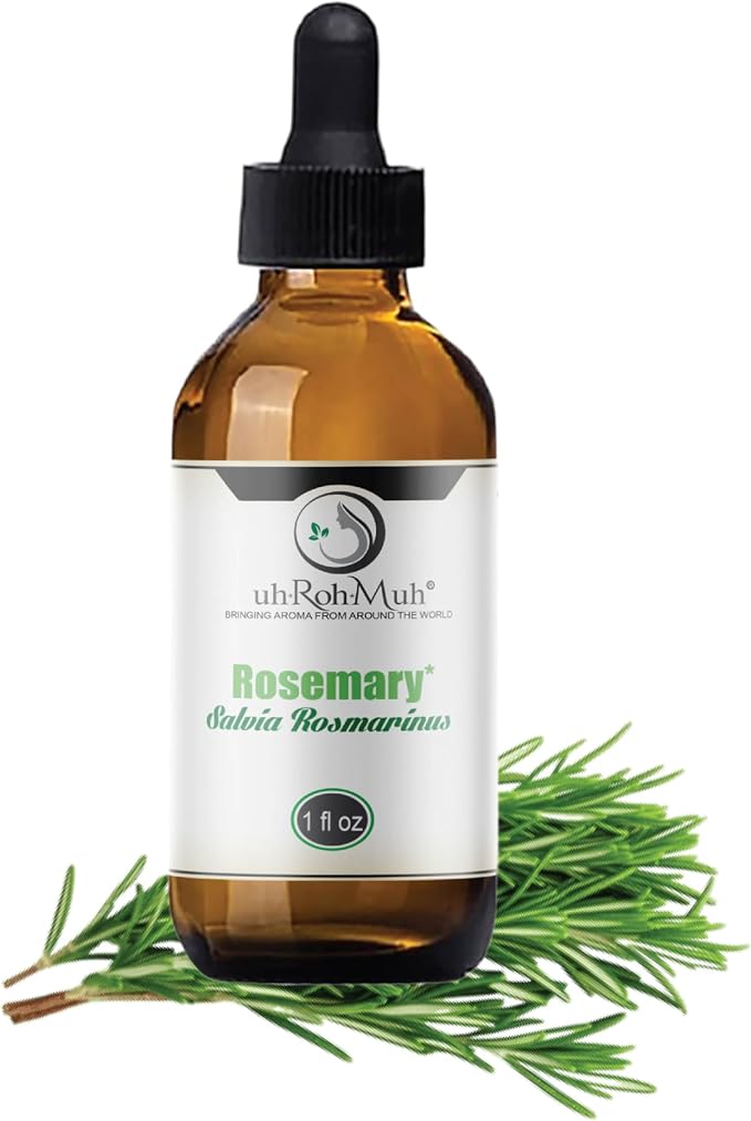 Organic Rosemary Essential Oil Chemotype Cineole | 100% Pure Steam Distilled Rosemary Oil | Fresh Herbaceous Aroma for Diffuser Aromatherapy, Massage Blends & DIY Recipes | Spain - 1 Fl Oz