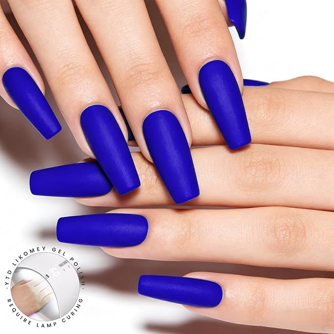 YTD Likomey Klein Blue Gel Nail Polish,15ml Salon Home DIY Manicure and Pedicure Fall Winter Soak Off UV Color Varnish,CS459