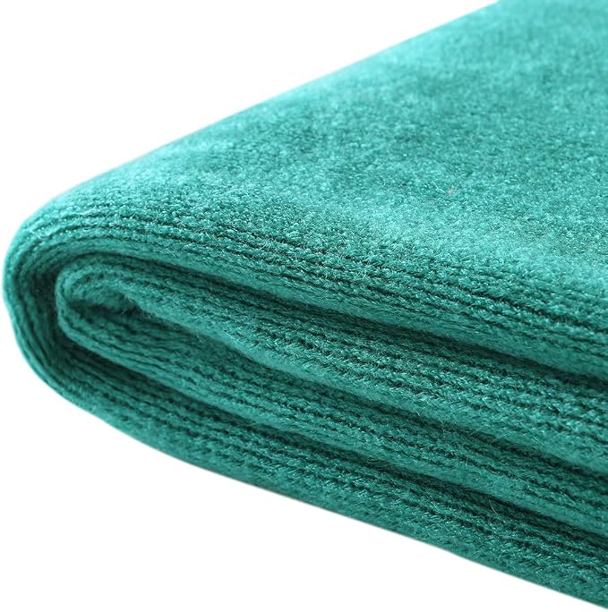 Homiest Teal Knitted Throw Blanket with Fringe, 50x60 Inch | Pure Acrylic, Lightweight & Breathable, All-Season Use, Machine Washable, Wrinkle & Fade Resistant, for Couch Sofa And Bed