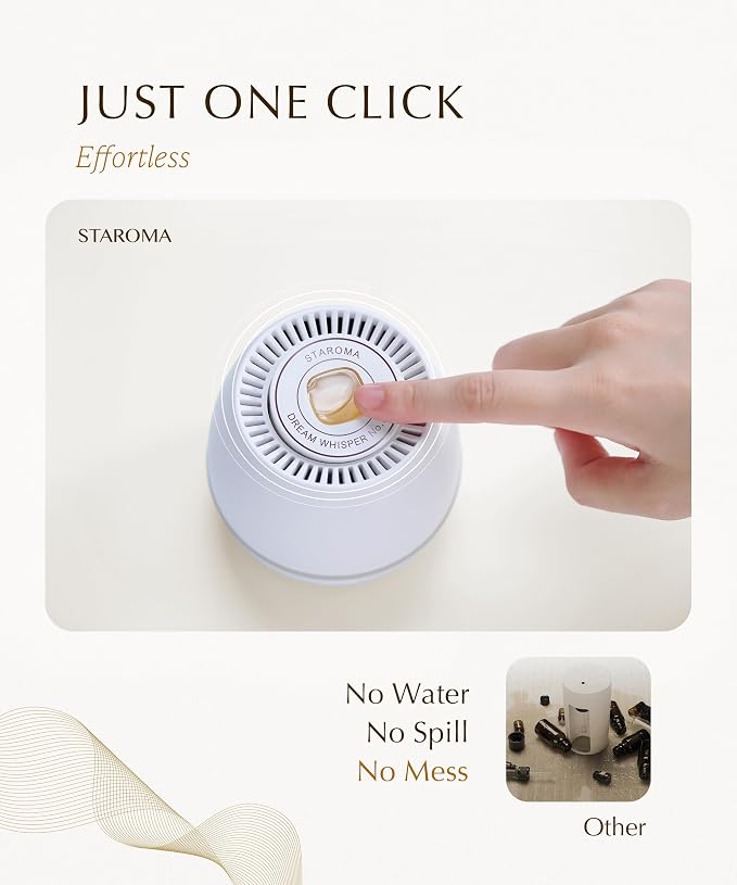 Calm (Lavender Essential Oil Refill), Compatible with STAROMA Waterless Essential Oil Diffuser – Premium Aromatherapy Fragrance, Gentle and Consistent Scent – for 200 sqft Small Home, Office, Car