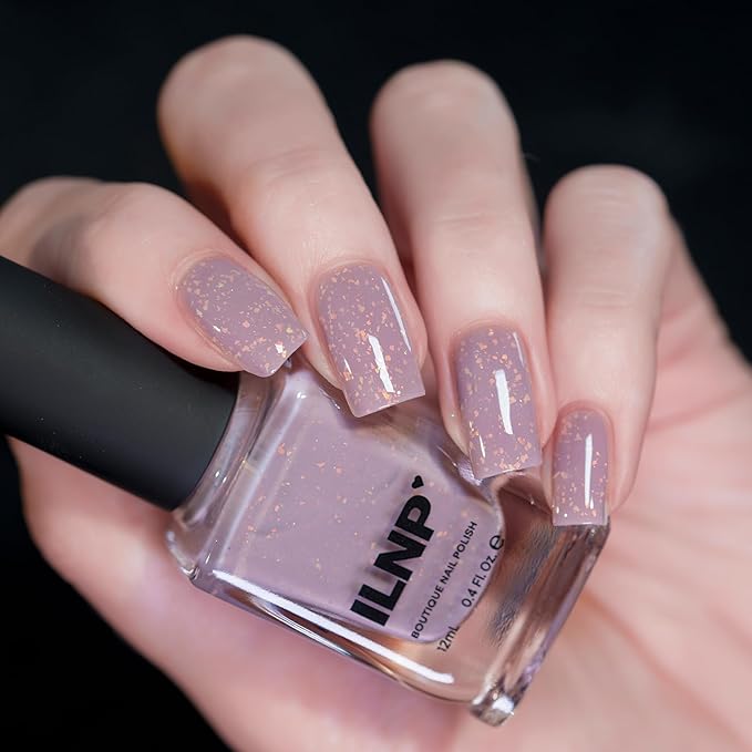 ILNP Misty - Soft Lilac Flakie Shimmer Nail Polish