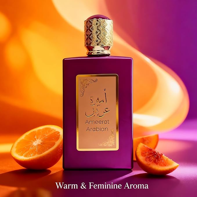 A CENTER Ameerat Arabian Women's Eau de Parfum | 100ml Oriental Strawberry Rose Scent | Premium Cologne-Style Feminine Fragrance Gift for Her