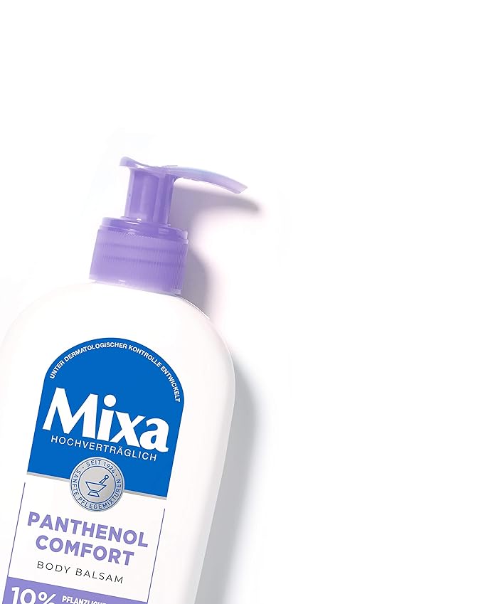 Mixa Panthenol Comfort Body Balm Itch Relief and Soothing Balm with Panthenol and Vegetable Glycerine for Sensitive Skin 250ml