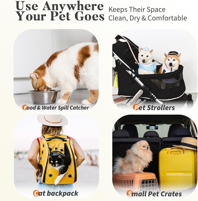 40 Count Cat Litter Pads for Tidy Cats Breeze System, Thickened Cat Pad Refills for Litter Box, Super Absorbent Pee Pad, Odor Control & Leak-Proof, 16.9x11.4 Inch Unscented