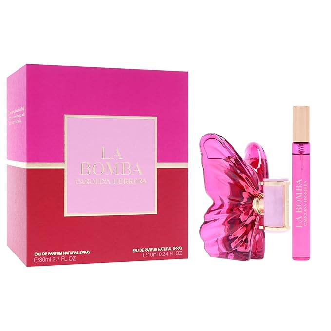 La Bomba by Carolina Herrera for Women - 2 Pc Gift Set 2.7oz EDP Spray, 0.34oz EDP Spray (Mini)