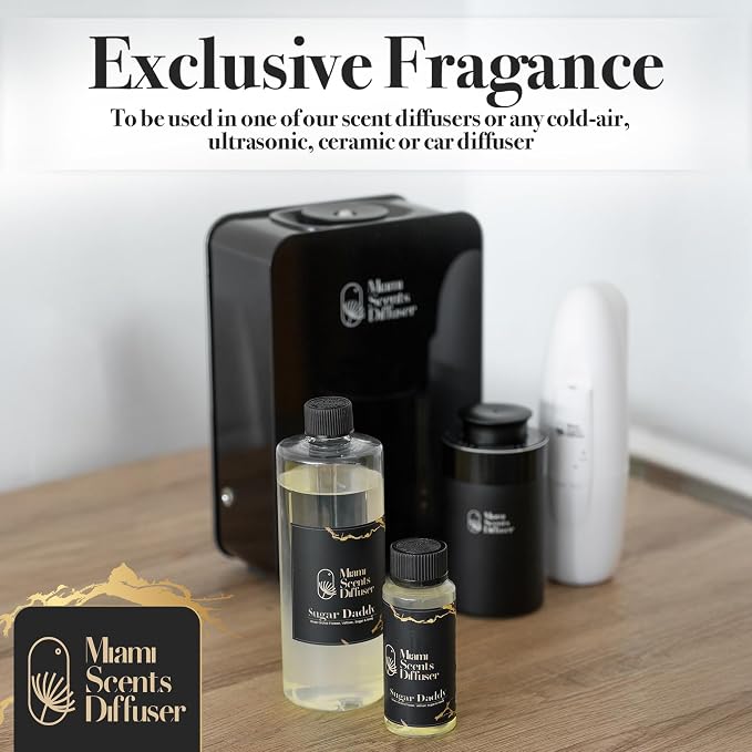 Sugar Select Essential Oil Refill Luxury Hotel Inspired, Long Lasting Aroma for Home & Office Diffuser, 120 ml Fresh Blend of Brown Orchid Flower, Vetiver, Honey - Scent for Spa Wellness Aromatherapy.