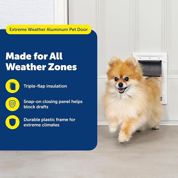 PetSafe Extreme Weather Plastic Pet Door, Small