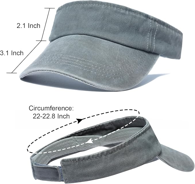 ANDICEQY Sports Sun Visor Hat, Sun Hat Visors for Women and Men for Outdoor | Adjustable Sun Visor Hats, Lightweight & Breathable, Cotton, Ideal for Running, Tennis, Golf, Outdoor Sports and Beach